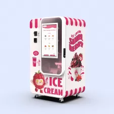 Huaxin Ice Cream vending machine| 15s Fresh-Made, 800 tazze non-stop, vendita al dettaglio intelligente senza equipaggio